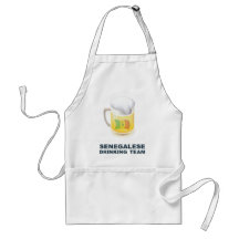 Equipo de consumición senegalés delantales