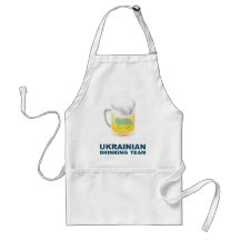 Equipo de consumición ucraniano delantal