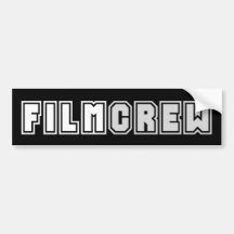 Equipo de filmación etiqueta de parachoque