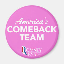 Equipo de la reaparición de Romney Ryan América re Imanes De Nevera
