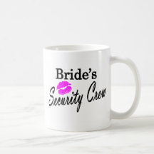 Equipo de la seguridad de las novias taza de café