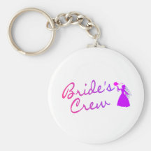 Equipo de las novias (novia) llavero personalizado