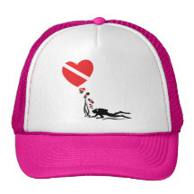 EQUIPO DE SUBMARINISMO del amor Gorros Bordados