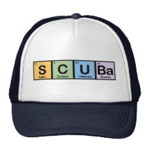 Equipo de submarinismo hecho de elementos gorros bordados