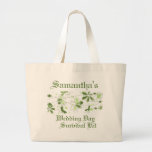 Equipo de supervivencia floral verde del día de bo bolsas