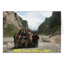 Equipo de TECC, Gansu 2004 tarjetas