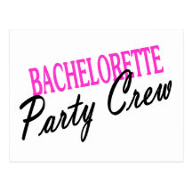 Equipo del fiesta de Bachelorette Tarjetas Postales