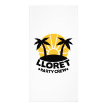 Equipo del fiesta de Lloret Tarjetas Fotográficas Personalizadas