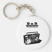 Equipo estéreo portátil de la plantilla de BnR Llavero Personalizado