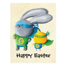 Equipo estupendo de Pascua - txt de encargo - Postal