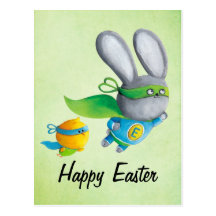 Equipo estupendo de Pascua - txt de encargo - Tarjetas Postales