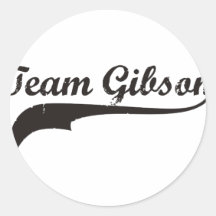equipo gibson etiqueta
