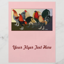 Equipo ideal del gallo tarjeta publicitaria