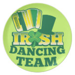 EQUIPO irlandés del baile Plato De Cena