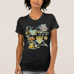 Equipo lindo de los búhos camisetas