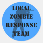 Equipo local de la respuesta del zombi etiquetas  