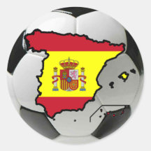 Equipo nacional de España Pegatinas Redondas
