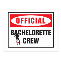Equipo oficial del bachelorette tarjetas postales