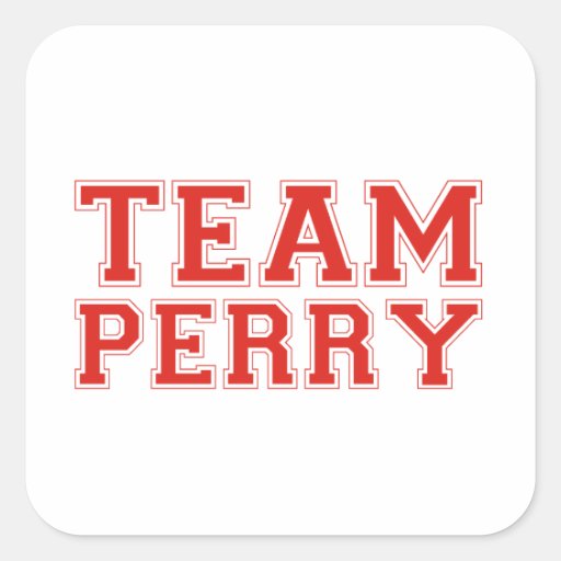 EQUIPO PERRY CALCOMANÍA CUADRADAS PERSONALIZADAS