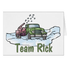 Equipo Rick - apoye a su camionero preferido RICK Tarjetas