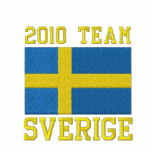 Equipo Sverige 2010 anticuado Polos Bordados Manga Larga