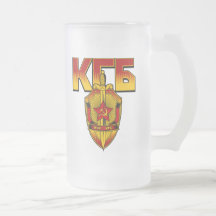 Era rusa del soviet de la insignia de KGB Tazas
