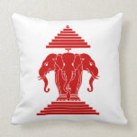 Erawan tres dirigió Lao del elefante/la bandera de Almohada
