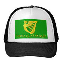 Erin va Bragh, bandera de Irlanda Gorros Bordados