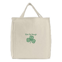 Erin va día Totebag de Braugh St Patrick Bolsas De Mano Bordadas
