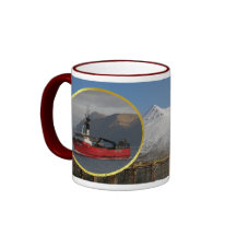 Erla N, barco del cangrejo en el puerto holandés,  Tazas De Café
