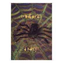 ¡ERMAHGERD! ¡HERLEERWEEN SPERDER! FIESTA INVITATIO ANUNCIO PERSONALIZADO