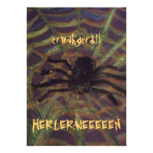 ¡ERMAHGERD! ¡HERLERWEEEEN! ¡ARAÑA! INVITACIONES DE COMUNICADOS PERSONALES 