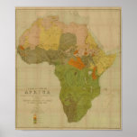 Ernesto George Ravenstein - mapa de la lengua de Á Poster