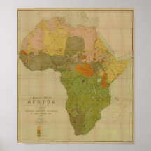 Ernesto George Ravenstein - mapa de la lengua de Á Poster