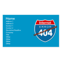 Error 404 del Internet Plantillas De Tarjetas Personales