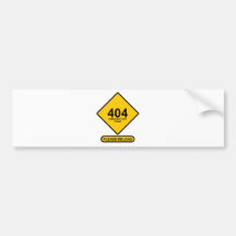 Error 404: Democracia no encontrada Etiqueta De Parachoque