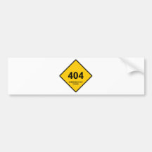 Error 404: Democracia no encontrada Pegatina De Parachoque