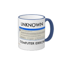 ¡ERROR DESCONOCIDO DEL ORDENADOR! TAZA DE CAFÉ