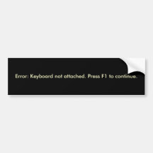 Error: Teclado no atado Etiqueta De Parachoque