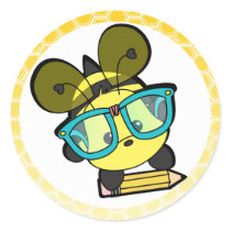 ¡Es ACEPTABLE a la ABEJA al sabelotodo! pegatinas