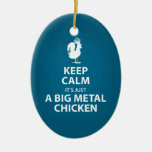 Es apenas un ornamento gigante del pollo del metal ornamento de reyes magos