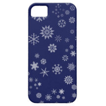 Es azul de medianoche que nieva iPhone 5 fundas