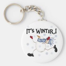 Es camisetas y regalos del muñeco de nieve del inv llaveros personalizados