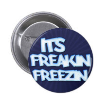 Es insignia de congelación de Freakin Pins