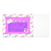 Es invitaciones de una fiesta de bienvenida al beb tarjetas fotograficas personalizadas