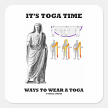 Es maneras del tiempo de la toga llevar una toga ( colcomanias cuadradas personalizadas