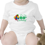 Es mi 80.o cumpleaños (los globos) camisetas