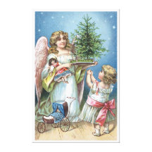 Es navidad impresiones en lienzo estiradas