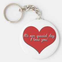 Es nuestro día especial - te amo llavero personalizado
