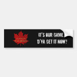 Es NUESTRO hockey de Canadá del juego…/hoja de arc Etiqueta De Parachoque